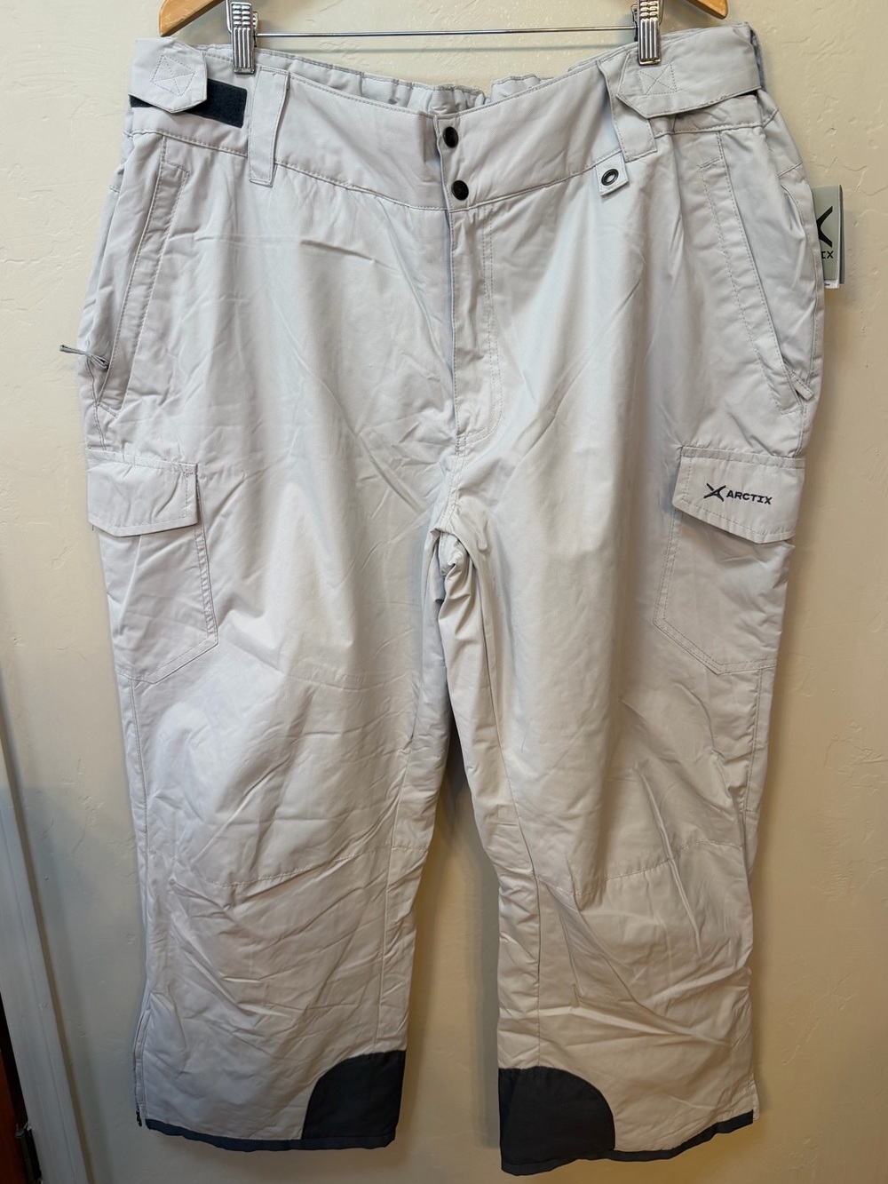 Arctix Womens Snowpants Cargo Pant Quiet Gray Plus Size 4X 28W-30W 31" In NWT